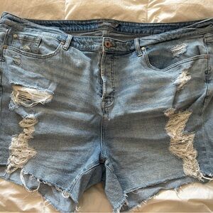 Distressed Denim Women's Shorts